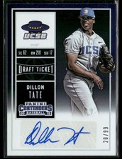 2015 Panini Contenders #2 Dillon Tate College Ticket Draft AUTO #/99
