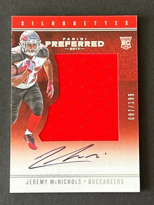 Jeremy McNichols 2017 Preferred Silhouettes RC Jersey Auto #ed 87/199