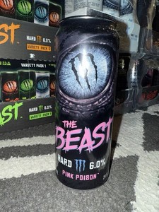 The Beast Hard 6% Pink Poison Empty Can 24. 710 ml. Monster Energy