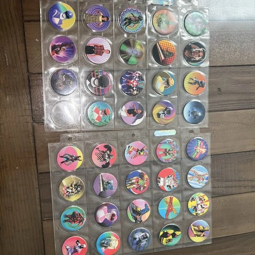 Vintage Mighty Morphin Power Rangers Pogs Lot of 39