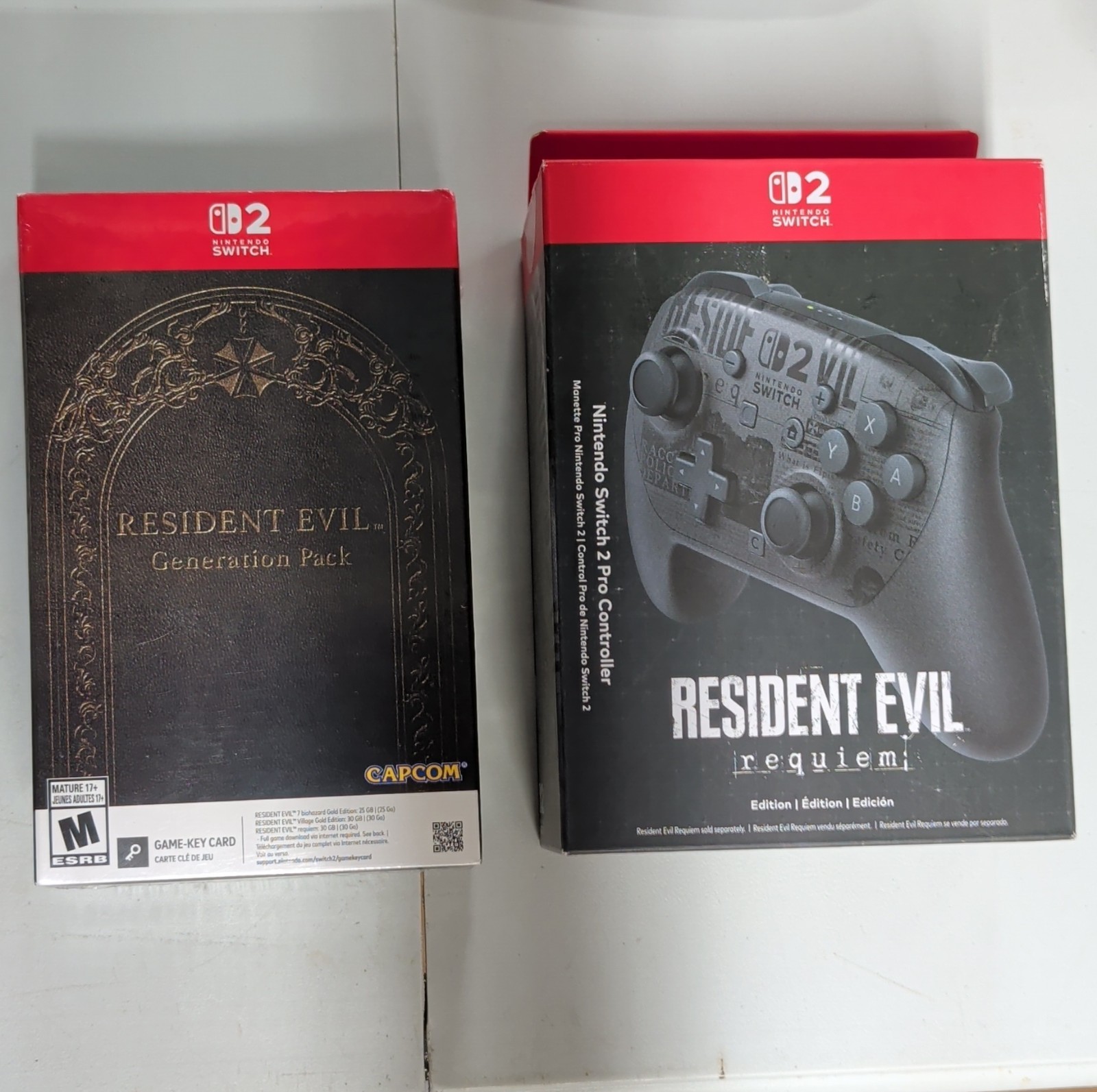 Resident Evil Generation Pack & Requiem Nintendo Switch 2 Pro Controller