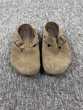 Birkenstock Boston Clog Men 44 US 11 Suede Leather Soft Footbed Slippers