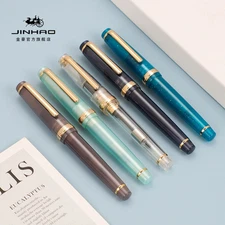 2025 JinHao Resin 82 Fountain Pen Extra Fine/0.38mm Fine/0.5mm Mixed Colors #B9