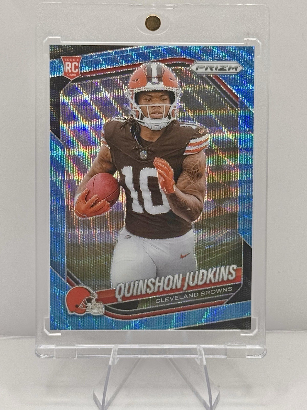 2025 Panini Prizm #313 Quinshon Judkins Blue Wave #/230