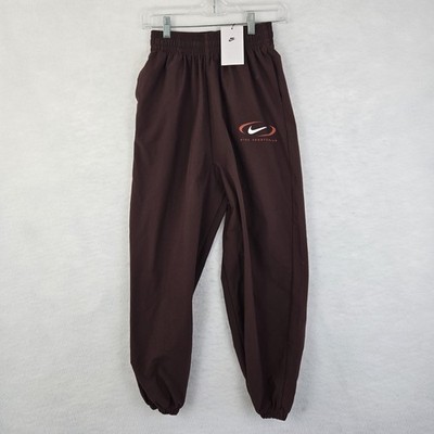 Nike Sportswear Trend Swoosh Woven Jogger Pants Women s Size XS Brown $85 NWT