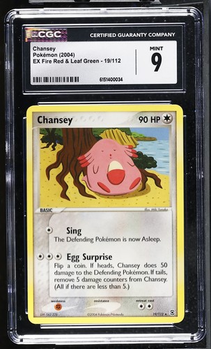 Chansey graded CGC 9 for sale on eBay