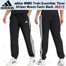 adidas WMNS Train Essentials Three Stripes Woven Pants Black JI8313 Japan Size