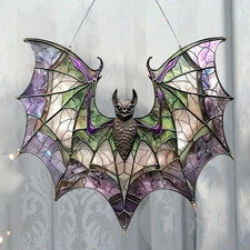 Halloween Bat Gothic Acrylic Window Hanging Colorful Decor Window Hanging Gift