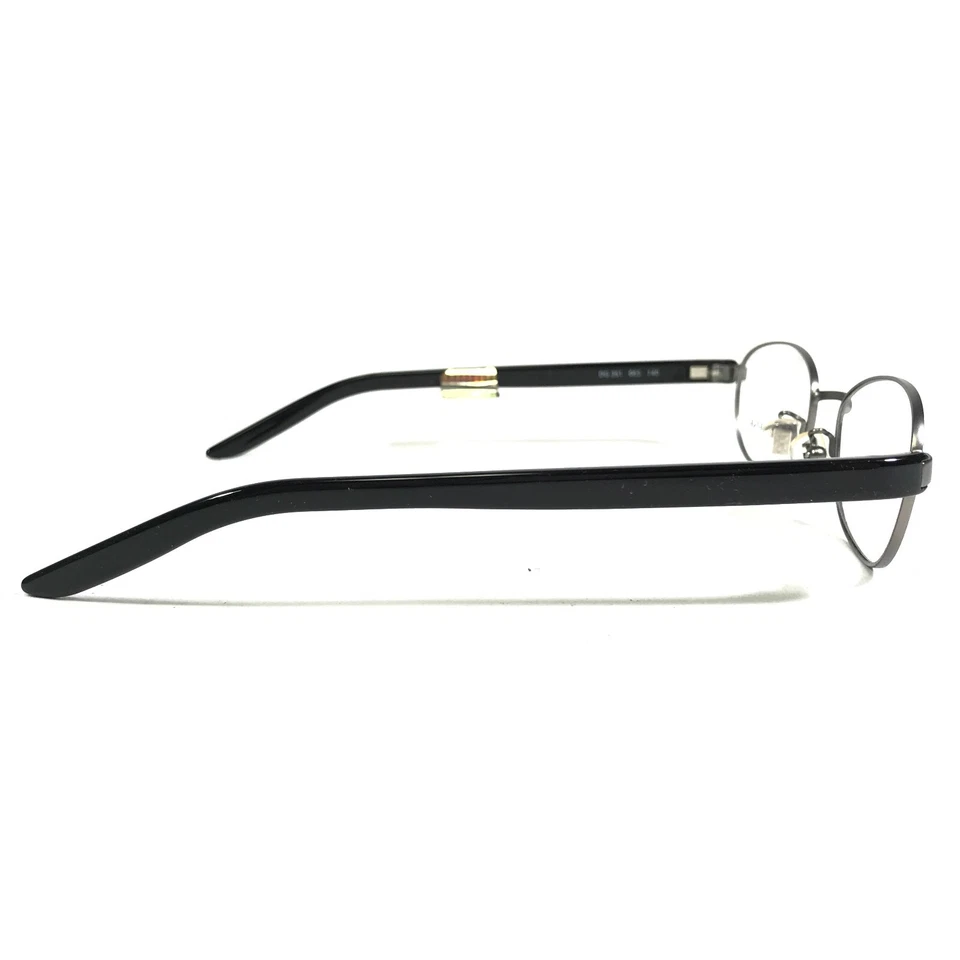 Monturas para gafas Dolce & Gabbana DG 351 065 negro gris borde de alambre redondo 51-18-140 Foto 3 de 4