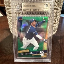 2019 Topps Finest #85 Fernando Tatis Jr GREEN Refractor /99 BGS PRISTINE 10 1/1