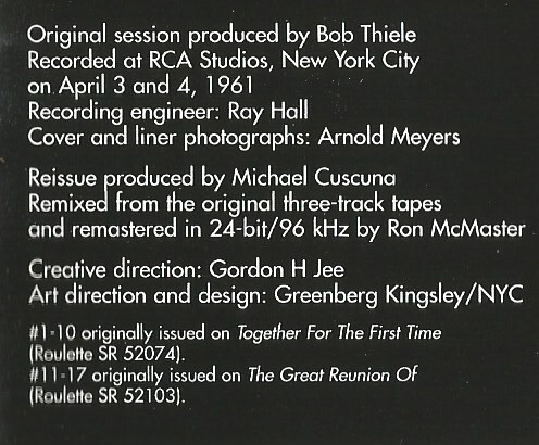 Louis Armstrong & Duke Ellington - The Great Summit | Complete Sessions used2CD - Bild 5 von 5