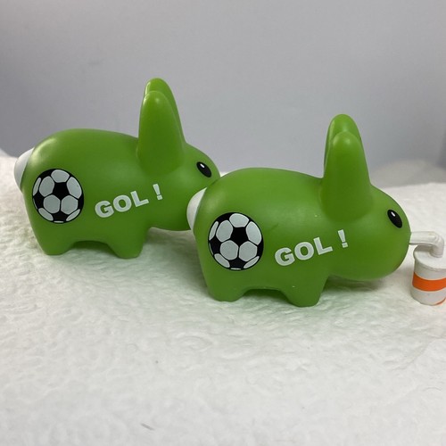 Kidrobot Happy Labbit Green Soccer Soda 1.3" Figure Mini Series Football LR1 - Picture 5 of 6