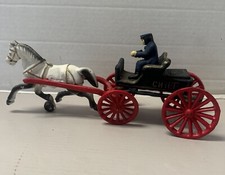 Antique P.D. Chief Cast Iron Horse-Drawn carriage