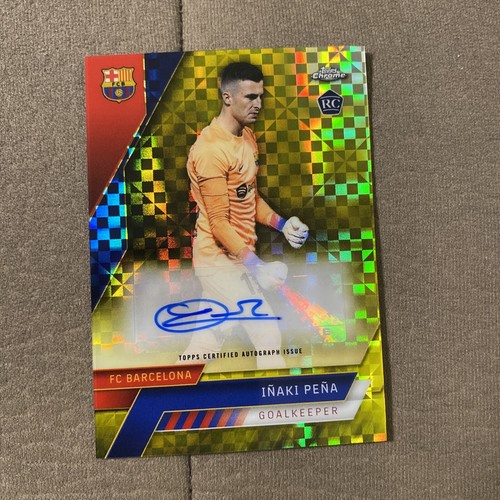 TOPPS CHROME BARCELONA 2023 MES QUE UN CLUB AUTO INAKI PENA ROOKIE /99