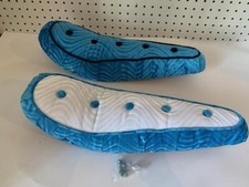Custom Vintage Banana Seat Velour 5-Buttons for 20" Stingray Lowrider Bike BLUE