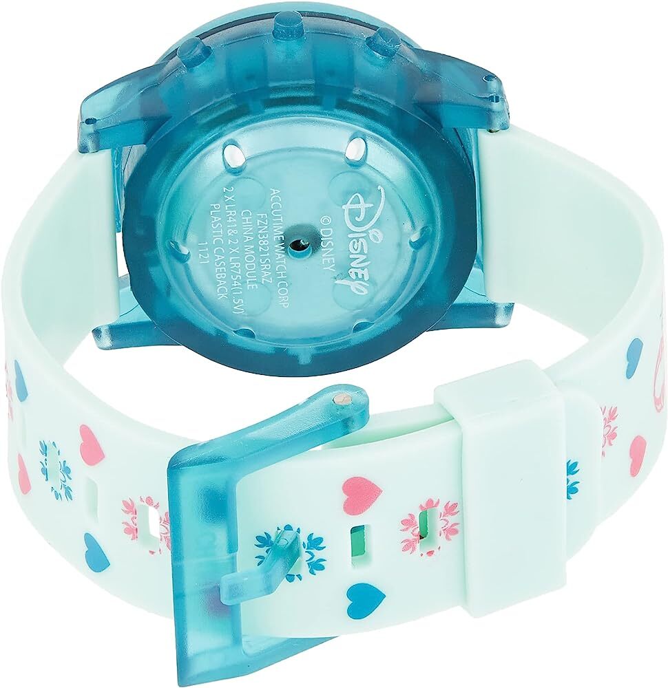 Accutime Disney Frozen Digital Quartz Plastic Blue Kids