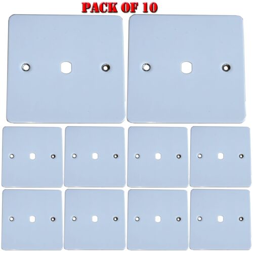 10 packs of 2w Dimmer 1 Gang Light Switch Plate Dimmable White 60W to 400W - Imagen 1 de 8