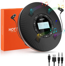HOTT CD Player Portable with 4 Speakers Portable CD Player with 5.3 Bluetooth an