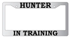 Chrome License Plate Frame Hunter In Training Accessory Supernatural