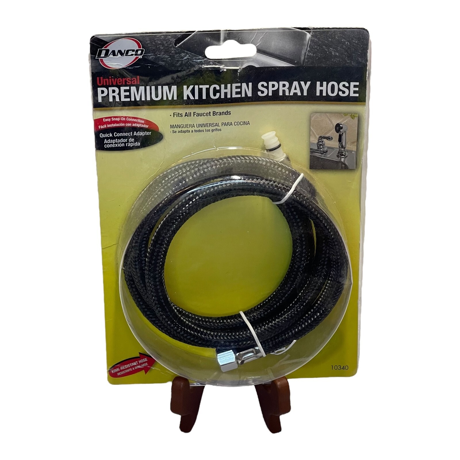 Danco 10340 Black Durable 48" Braided Universal Premium Side Kitchen