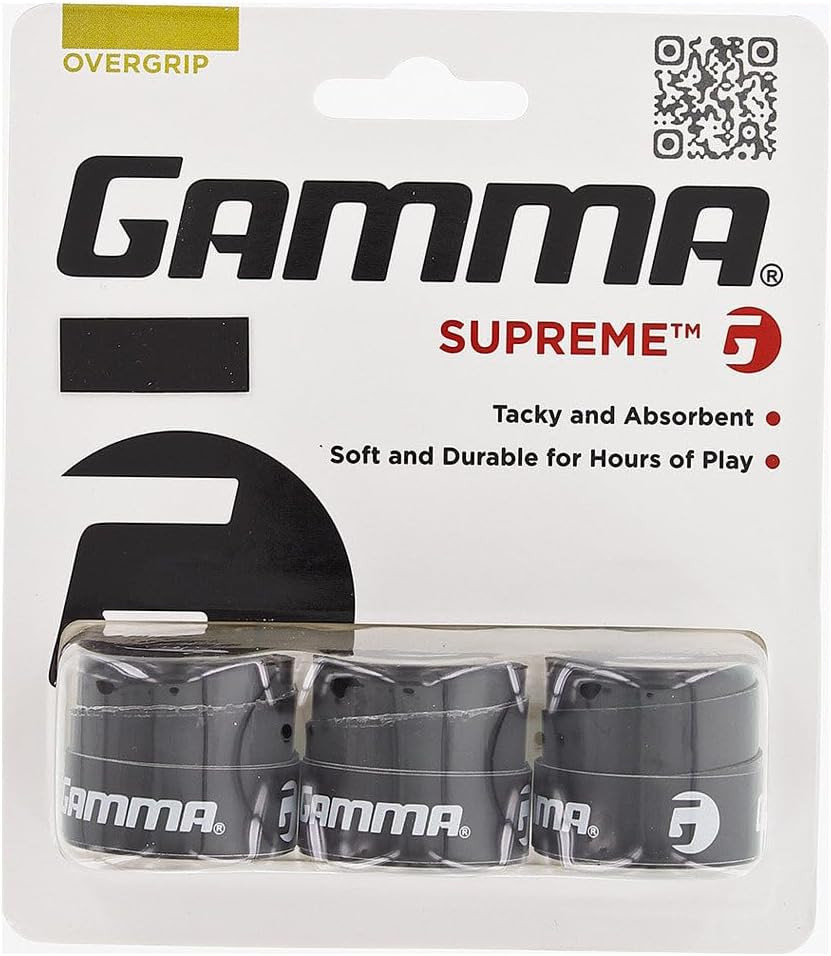 Gamma Sports Supreme OG, Tennis Overgrip, Pickleball, Squash, Badminton, and Rac