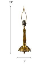MT700432BA-DALE TIFFANY 7X23 VICTORIAN METAL BASE REC-12" SHADE