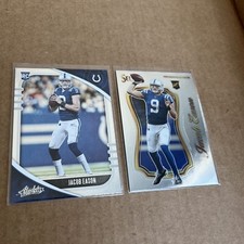 JACOB EASON RC 2020 Select Certified #SCR-25 & Absolute #142 Colts Cards (c5)