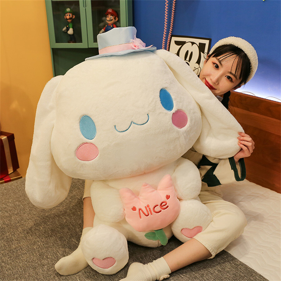 Cartoon Cinnamoroll Plush Toy Sitting Pose Stuffed Doll Large