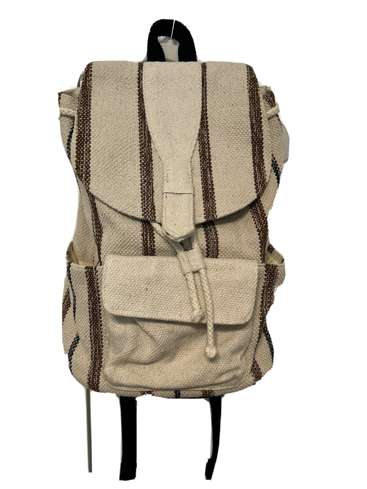 Universal Thread Canvas Boho Backpack Book Bag Iv… - image 1