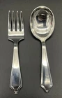 2 Pc Sterling Silver Minuet Pattern Baby Set Spoon Fork International No Mono