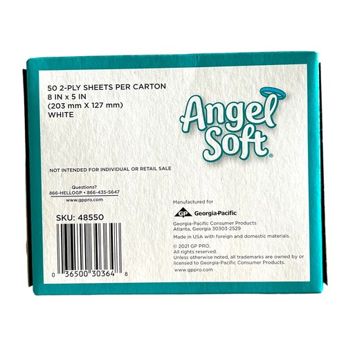 Angel Soft Professional Series 2 capas tejido facial caja plana 50 unidades 1 caja plana - Imagen 3 de 4