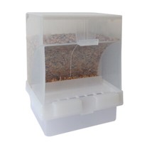 Vogel Futterautomat - Kunststoff - 2 Abteile - 12,5 X 16 X 9 Cm - 480 G
