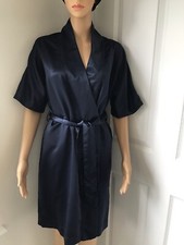 MISSGUIDED NAVY SHINY WRAP DRESS, SIZE 8 **BNWT**~
