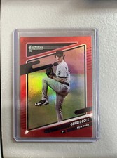 2021 Panini Donruss #212 Gerrit Cole Holo Red Variation