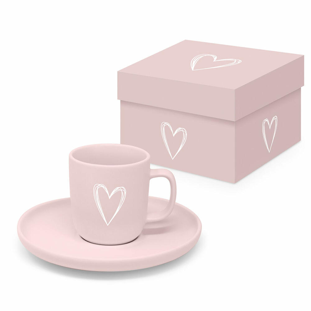 PPD Pure Heart Rosé Matte Espresso mit Untertasse Tasse 75 ml | eBay