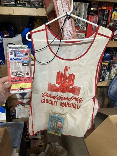 Detroit Grand Prix 1991 Indy Circuit Marshall Event Used Vest With Patch 