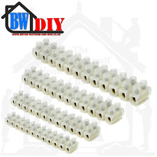 Connector Terminal Strip 12 Way 2,5,15,30,Amp Choc Blocks, Cable, Wire, Junction