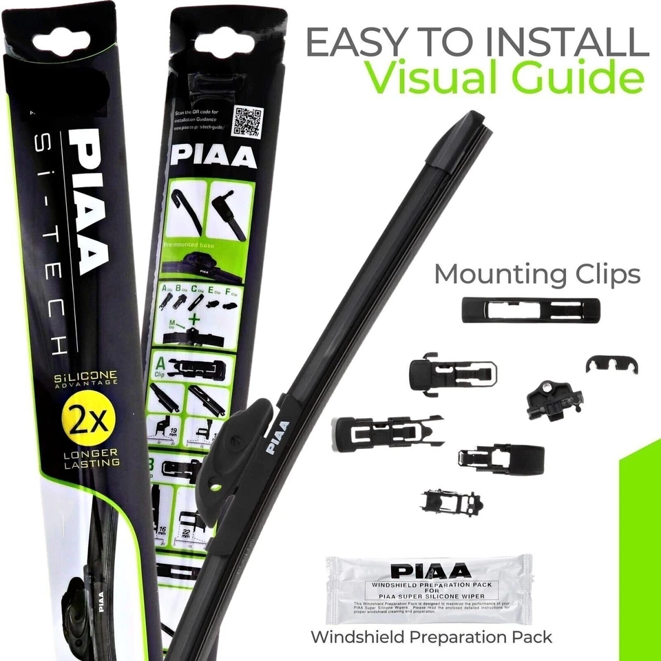 Piaa 97045 18-Inch (450mm) Si-Tech Silicone Wiper Blade, Premium All-Season OEM - Image 3 of 4