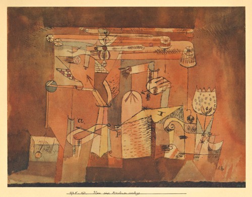 Pochoir Paul Klee - imprimé en 1964 d - Photo 2 sur 2