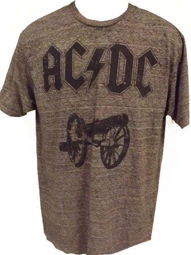 NEW AC/DC Mens Adult Sizes S-M Gray Soft Concert T-Shirt | eBay