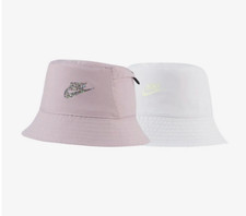 NEW NIKE L/XL Kids Reversible Bucket Hat-Sparkly Purple/White DJ6165-501