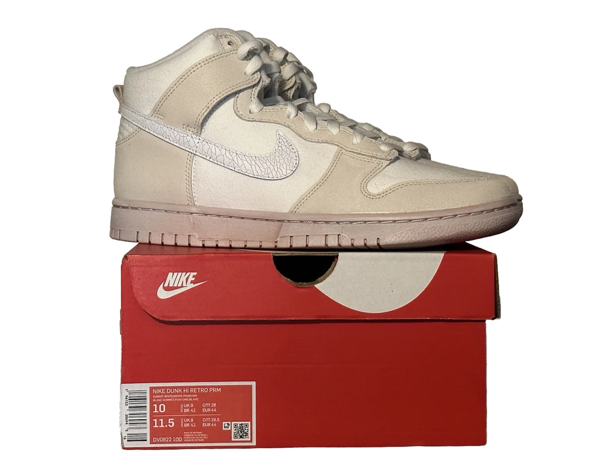 Nike Dunk High Retro Premium Se Cracked Leather Casual Shoes Store