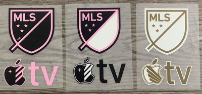 AMERICAN LEAGUE MLS SOCCER APPLE TV&SPONSOR IRON ON PATCHES