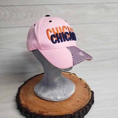Chicago Pink Embroidered Adult Adjustable Strapback Cap Hat
