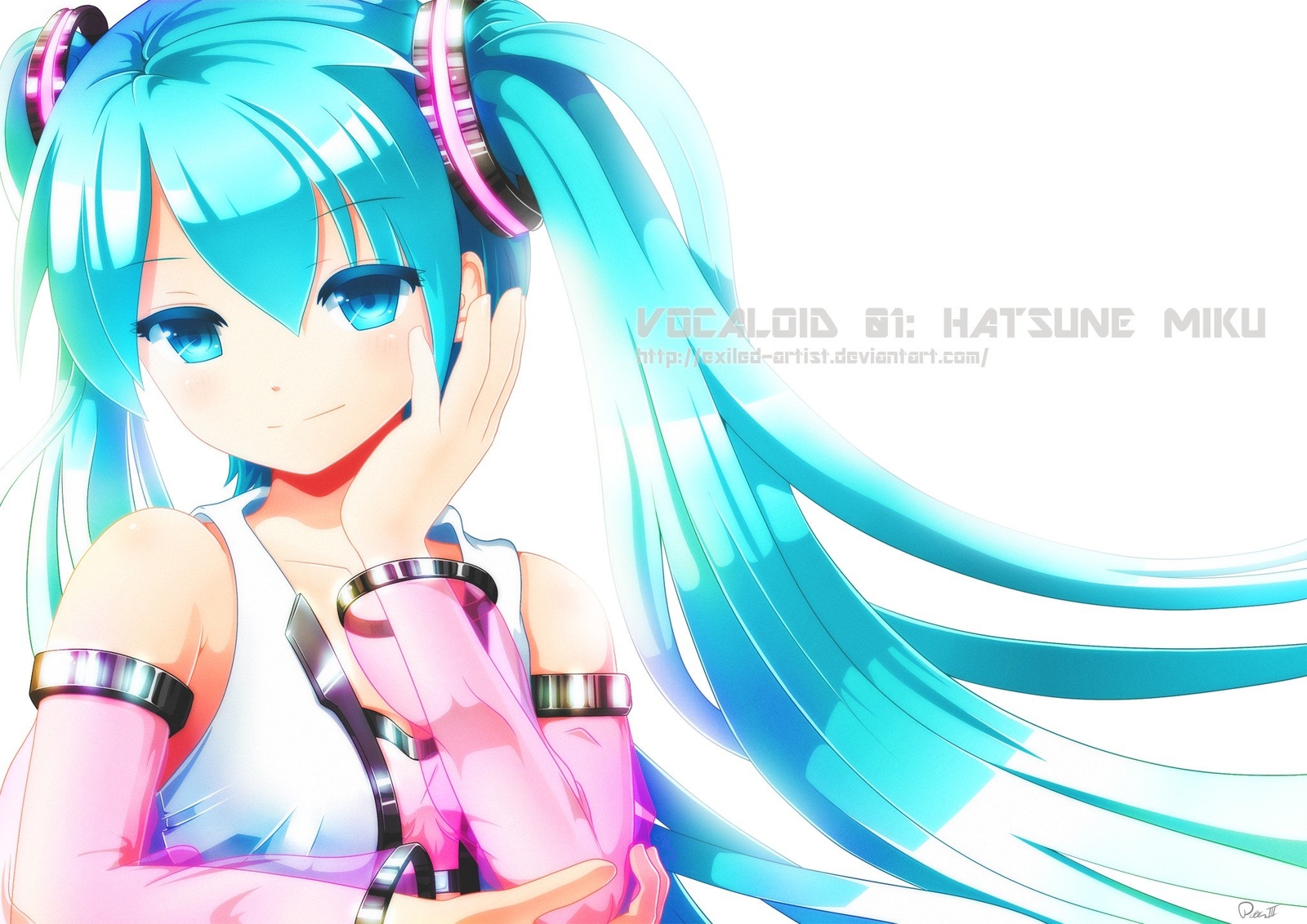 Hatsune Miku Anime Vocaloid Twin Tails Aqua Eyes Custom Playmat Pad