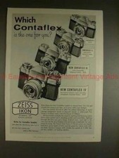 1957 Zeiss Ikon Contaflex I, II, III, IV Camera Ad 
