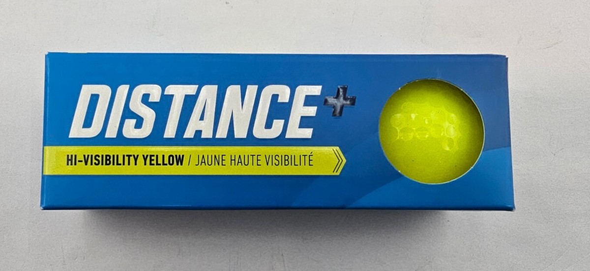 Taylormade Distance Plus Golf Balls Pack Of 3 NEW Hi-Visibility