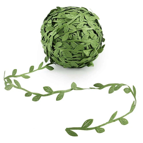 DIY Crafts Leaf Ribbon Artificial Vine Wreaths for Outdoor Willow Garland Green - Bild 2 von 20