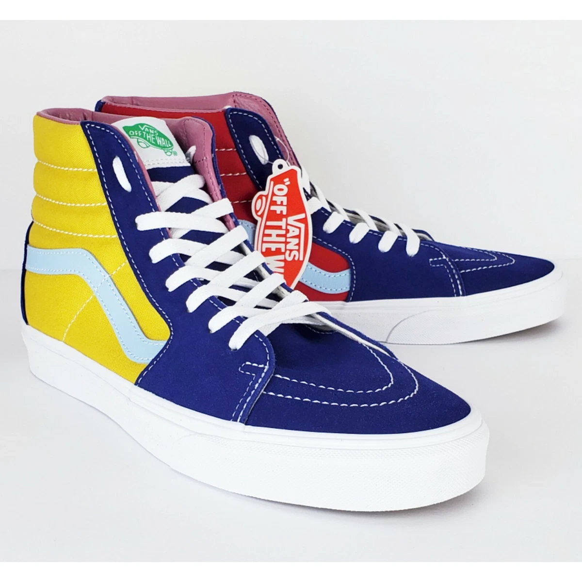 Multicolor high sales top vans