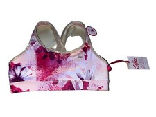 Justice Size 12/14 Sports Bra Reversible Poly Spandex 1800